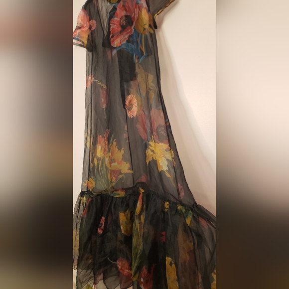 STAUD Black Floral Maxi Dress - Picture 7 of 15